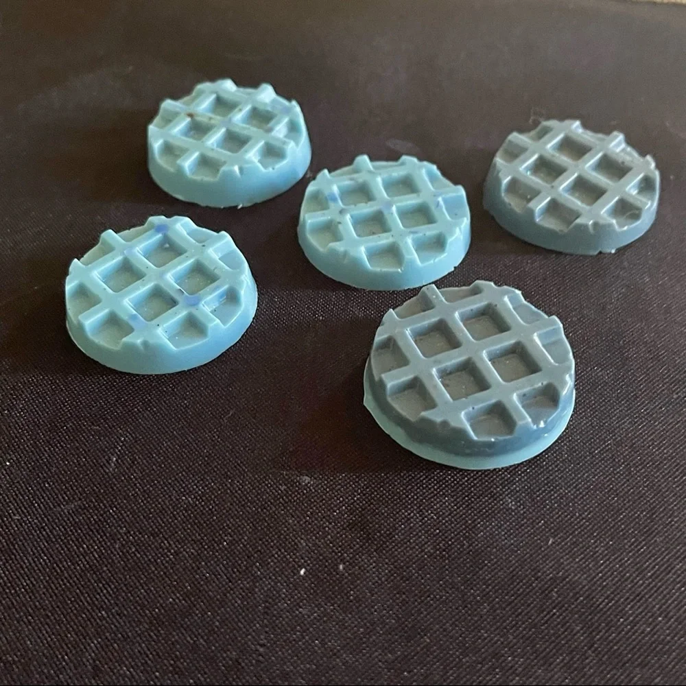 New VintageBitch Gifts - Handmade Organic Blueberry Waffle Mini Soaps 5 Pcs